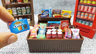 Miniature Snack Store Installation  DIY Miniature Groceries Store [upl. by Llennej316]