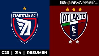 ¡Igualada en los Altos  Resumen  Tepatitlán vs Atlante  Jornada 14  Clausura 2023 [upl. by Rizan]