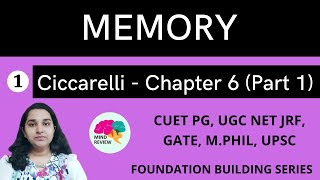 PSYCHOLOGY Ciccarelli Chapter 6  Part 1  MEMORY  Mind Review [upl. by Loreen]