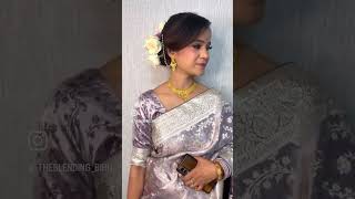 Makeupby theblendingbird explore saree makeupartist youtubeshorts beauty makeupparty bride [upl. by Leakim]