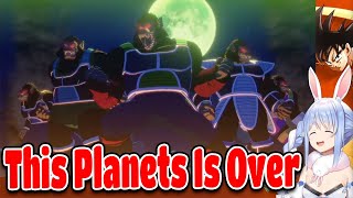 Pekora Funny Reactions To Bardock Team Great Ape Transformation In Dragon Ball Z Kakarot【ENG SUB】 [upl. by Analed]