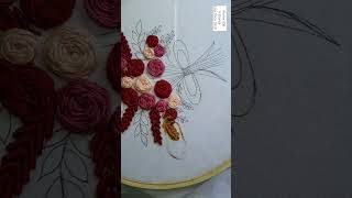 Floral Bouquet Hoop Embroidery Tutorial [upl. by Mayne]