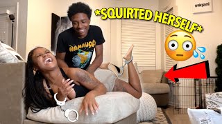 TICKLING MY GIRLFRIEND FOR 24 HOURS PRANK SHE GOT WET 😳 [upl. by Drahsir]