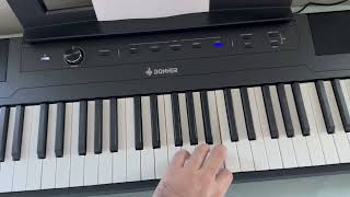 Donner DEP 45 Digital Piano Ultrathin Beginner Electric Piano Keyboard Review Fair price and has [upl. by Ynnal]