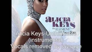 Alicia Keys  Unthinkable Instrumental [upl. by Ahen]