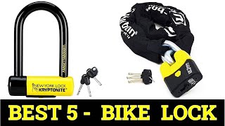 Top 5 Best Bike Locks 2023 [upl. by Retsbew]