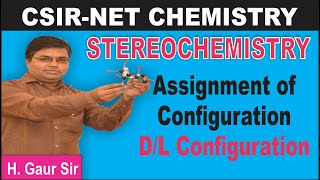 Stereochemistry  D and L Configuration  CSIR NET Chemistry [upl. by Sholes660]