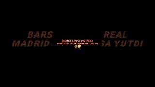 Barselona va Real Madrid oʻyinida Barselona yutadi reker [upl. by Hepsibah158]