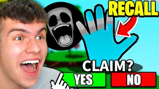 How to get the RECALL GLOVE  REPRESSED MEMORIES BADGE in SLAP BATTLES Roblox [upl. by Vivianne]