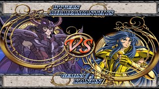 Rhadamanthys Vs Kanon  Saint Seiya The Hades PS2 [upl. by Kruter]