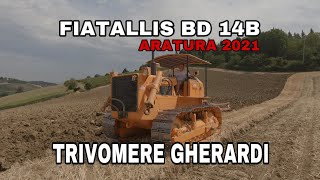 ARATURA con FIATALLIS BD 14 B e TRIVOMERE GHERARDI  in COLLINA 2021 [upl. by Adnek]