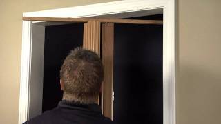 Oakmont Folding Door Installation Single Door with Magnets [upl. by Damalus]