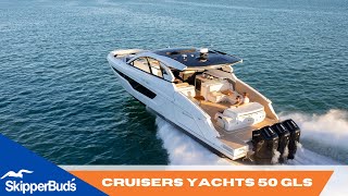 FLIBS Cruisers Yachts 50 GLS Walkthrough SkipperBuds [upl. by Harrie737]