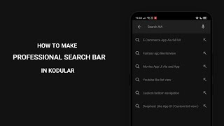 How to create search option in your app in kodular thunkable etc [upl. by Aikenahs246]