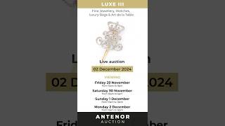 LUXER III  2 December 2024 auction fashion jewelry antenorauction luxury luxurybags [upl. by Edurtreg76]