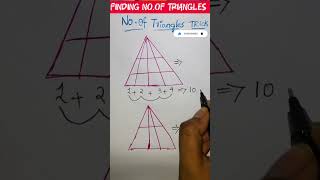 Finding number of Triangles tricks VMStudyStudio mathstricks shortcutkeys aptitude reasoning [upl. by Thurlough528]