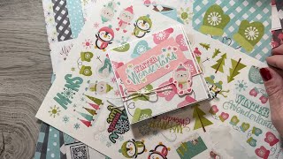 Fun Winter Cards Using a Paper Kit from Miss Kate Cuttables [upl. by Jessalin]