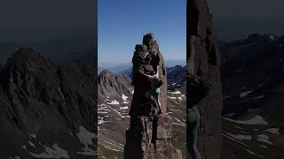 Free Soloing Spire on Wetterhorn  Matterhorn Ridgeline Colorado [upl. by Aldarcie137]