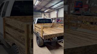 DIY BED ON OLD FARM TRUCK🔩 [upl. by Cogen463]