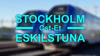 TRAIN DRIVERS VIEW StockholmEskilstuna [upl. by Dnalhsa409]