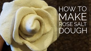 Rose Salt dough No bake amp No mold [upl. by Pfeifer]