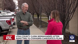 State elections office reprimands Utah County Clerk for filling in candidate filing form [upl. by Dabbs]