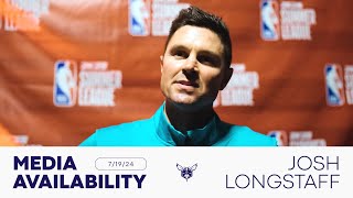 Hornets vs Trail Blazers Coach Longstaff Postgame Media Availability  7192024 [upl. by Laemsi]