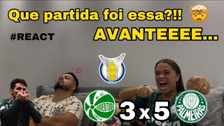 REACT REAÇÕES JUVENTUDE x PALMEIRAS [upl. by Notsnhoj502]