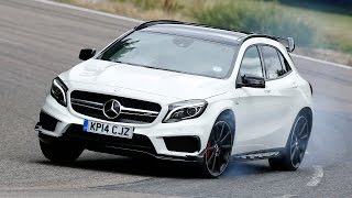 MercedesBenz GLA45 AMG tested  is this 355bhp crossover worth £44k [upl. by Ailecara]