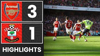 HIGHLIGHTS Arsenal 31 Southampton  Premier League [upl. by Aliban582]