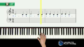 Ex007 How to Play Piano for Kids  Piano Lessons for Kids Book 1 [upl. by Rudd]