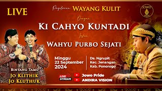 🔴LIVE Wayang Kulit Ki Cahyo Kuntadi BT Jo Klithik Jo Kluthuk 22 September 2024  Jenangan Ponorogo [upl. by Anilem]