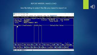 Epicor Eclipse ERP ETerm Report Writer  Mass Load Tool [upl. by Zachariah719]