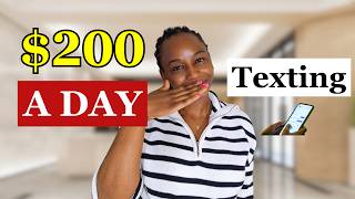 Make US200 A DAY to CHAT Online Texting on This Website  Chat Online Jobs [upl. by Mady]