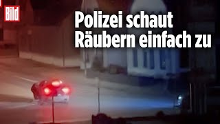 GeldautomatenSprengung Polizei lässt Bankräuber flüchten  Ganderkesee [upl. by Rawdon]