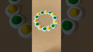 Simple Rangoli  Satisfying Rangoli  Easy Rangoli Tips and Tricks  ASMR rangoli satisfying asmr [upl. by Enilrad228]