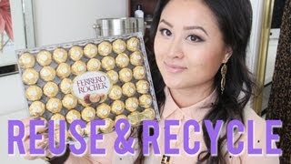 DIY Jewelry amp Makeup Storage with Ferrero Rocher Containers [upl. by Nanny807]