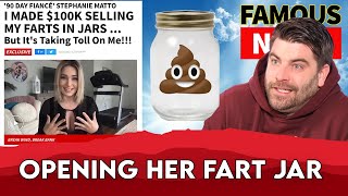 90 Day Fiance Star Turner Influencer Stephanie Matto Is Selling Farts In A Jar  Famous Life [upl. by Alys]