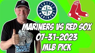 Seattle Mariners vs Boston Red Sox 73123 MLB Free Pick  MLB Betting Tips [upl. by Zulema]