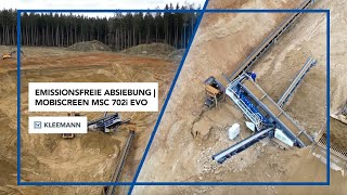 Siebanlage MOBISCREEN MSC 702i EVO mit Dual Power beim Absieben von Quarzsand [upl. by Nesmat]