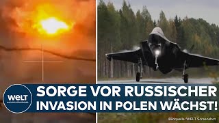 PUTINS KRIEG Russen greifen Wohnhäuser und Energieversorgung an Polen fürchtet zunehmend Invasion [upl. by Gardie]