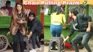 Chair Pulling Prank 🤣😂  Prank On cute girls  DR Prank [upl. by Bondon906]