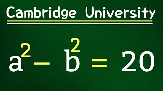 Cambridge University Entrance exam Tricks  Find a b    maths algebra math [upl. by Riki]