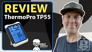 Review of ThermoPro TP55 Digital Hygrometer Indoor Thermometer Humidity Gauge Touchscreen Backlight [upl. by Bjork354]