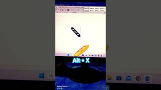 Ms word 🥖 symbol shortcutkey msword shortcutkeys computer AltX🔥🔥 [upl. by Yaya]