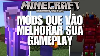 5 ADDONS INDISPENSÁVEIS PARA SEU MINECRAFT BEDROCK 120 [upl. by Nahsrad]