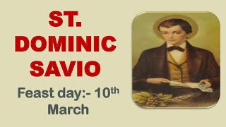 SAINT DOMINIC SAVIO NOVENA Catholic Miracle Novena [upl. by Lebanna]