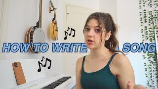 How to write a song BEGINNERS GUIDE [upl. by Klehm299]