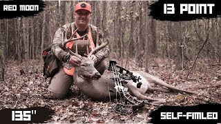 135quot 13 POINT  SELFFILMED SADDLE HUNT  BUCK DOWN South ARKANSAS [upl. by Zrike272]