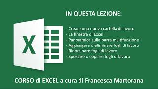 EXCEL tutorial 1 Le basi di Excel [upl. by Anoet]